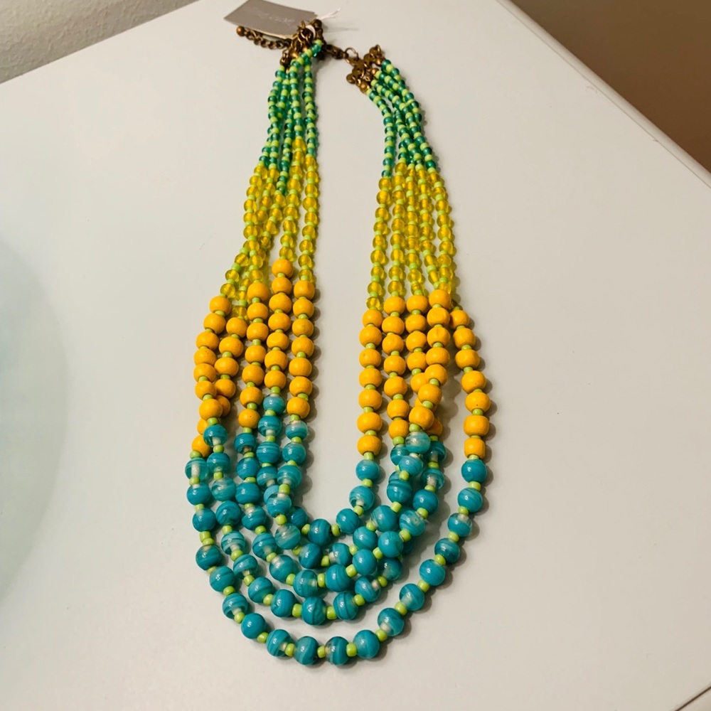 Gorgeous Beaded Statement Necklace. NWT.